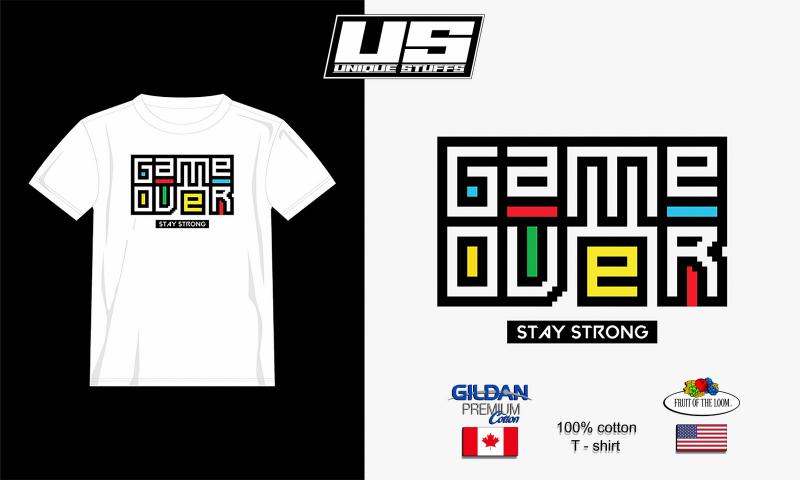 Game Over 2 - Gamer mintás póló