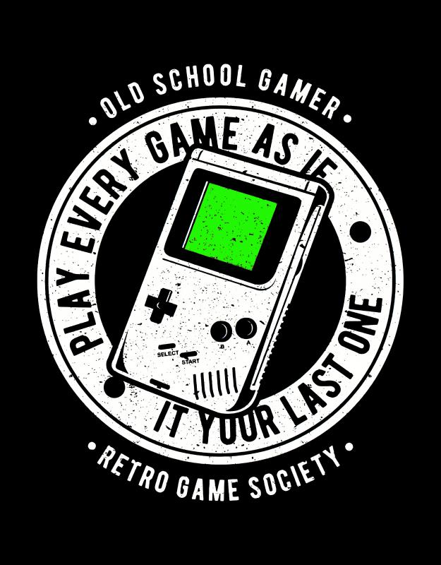 GameBoy - Retro gamer mintás póló