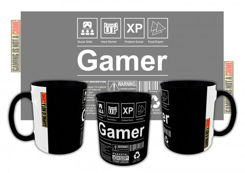 Gamer mintás bögre 6