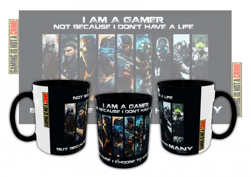Gamer mintás bögre 9