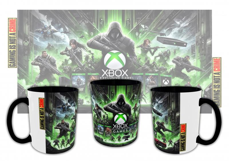 Gamer mintás Xbox bögre