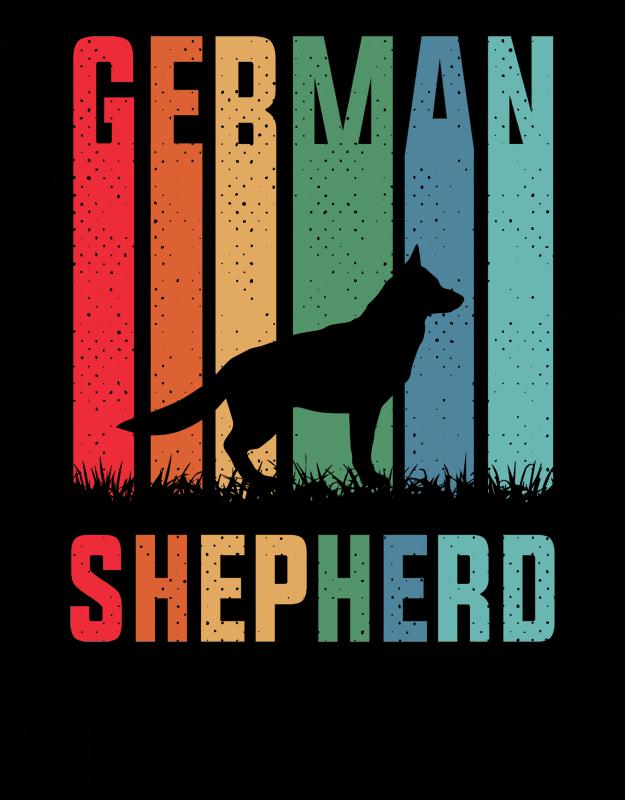 German Shepherd - Németjuhász mintás póló