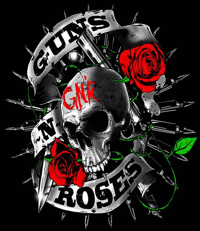 Guns n Roses mintás póló