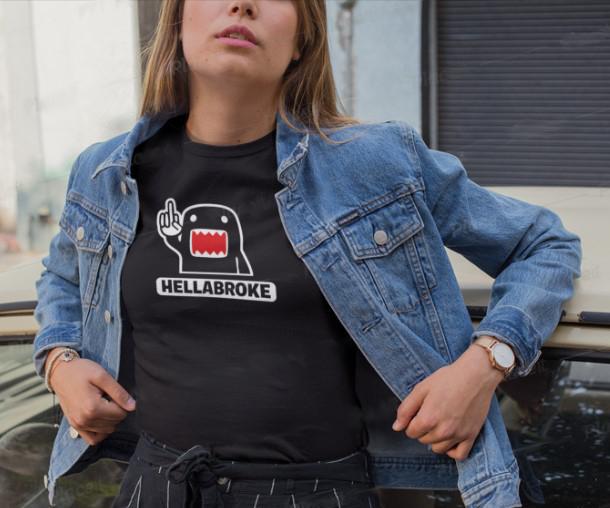 Hellabroke mintás póló JDM