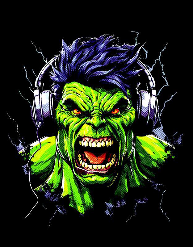 Hulk mintás póló