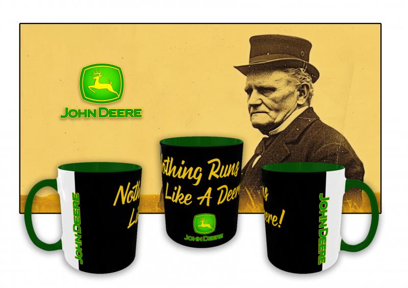 John Deere mintás bögre