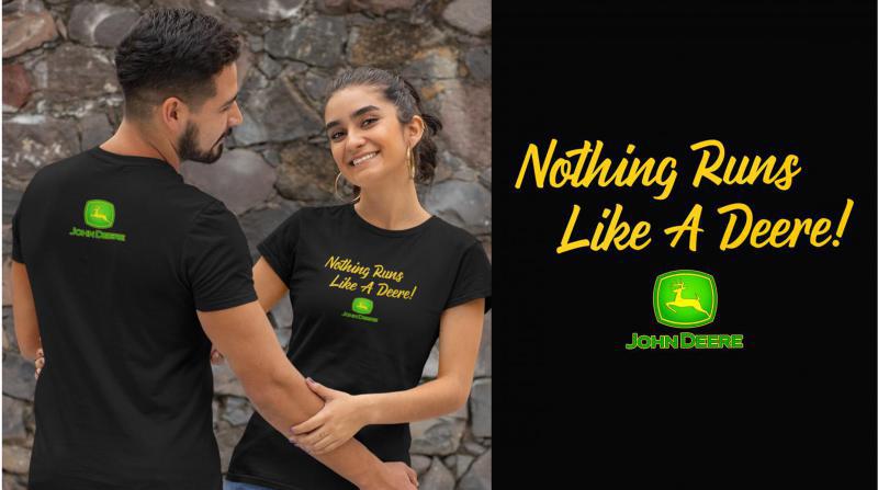 John Deere - Semmi nem fut úgy mint egy szarvas  mintás