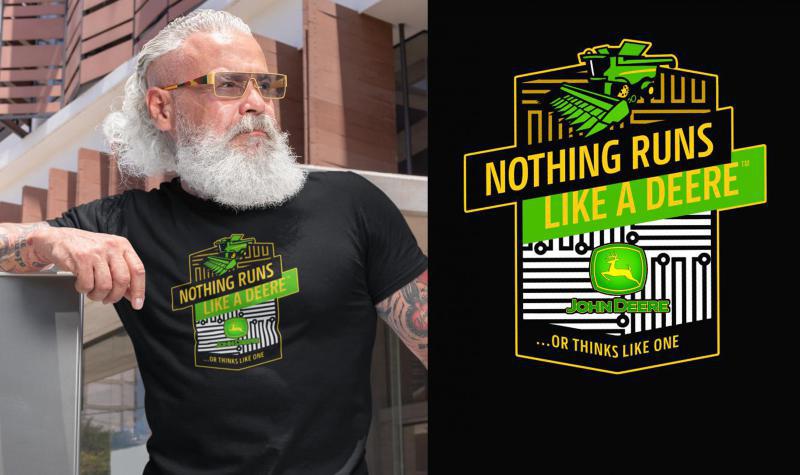 John Deere - Semmi nem fut úgy mint egy szarvas  mintás 2