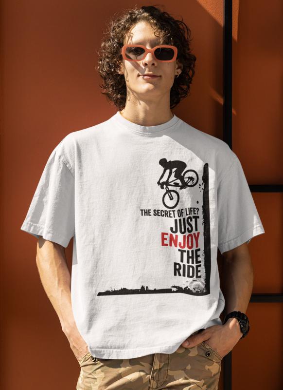 Just enjoy the ride - Downhill mintás póló