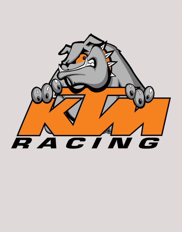 KTM Bulldog mintás póló
