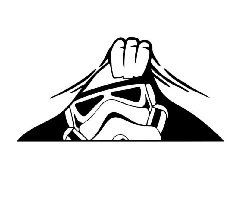 Kukucskáló Trooper matrica