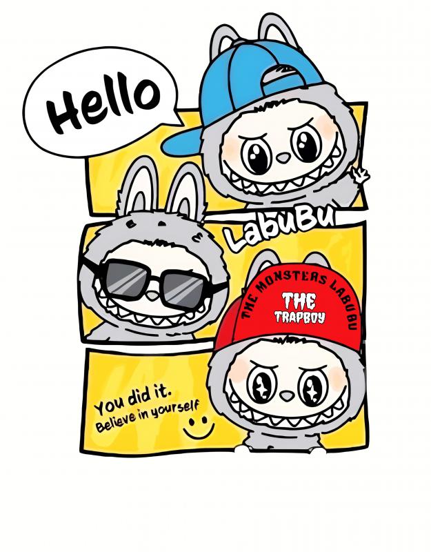 Labubu mintás póló 3