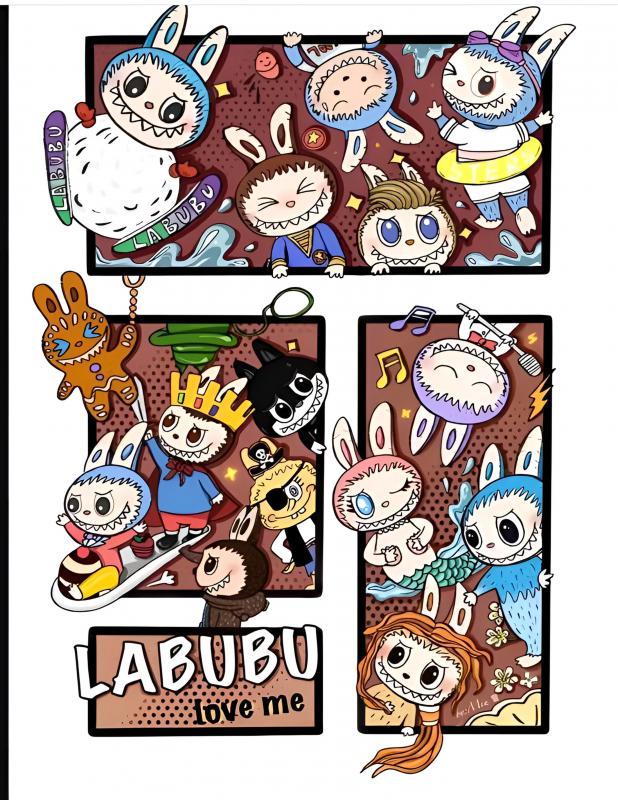 Labubu mintás póló 4