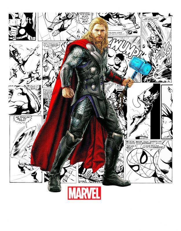 Marvel - Avengers Thor mintás póló
