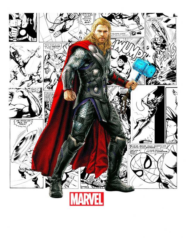 Marvel - Avengers  Thor mintás póló