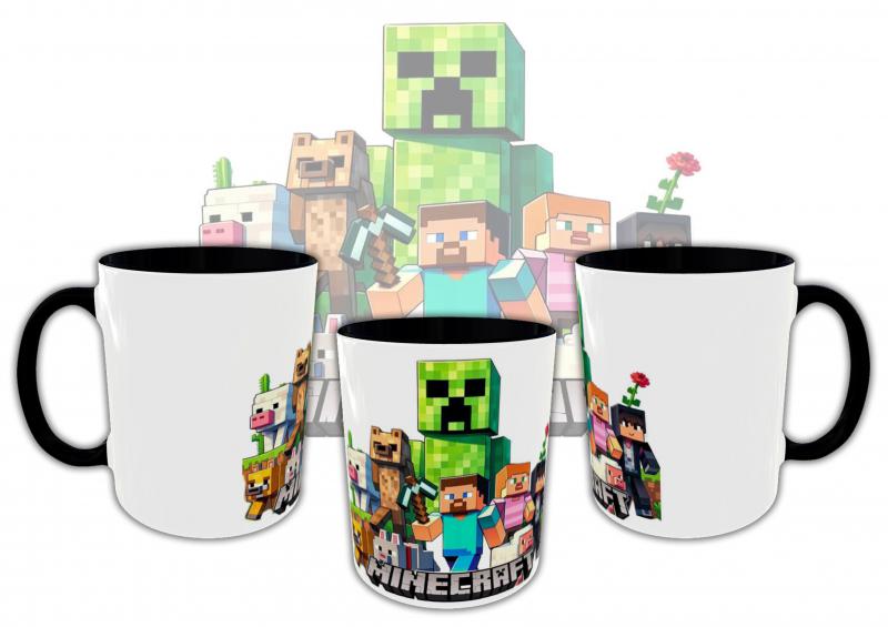 Minecraft mintás bögre 2