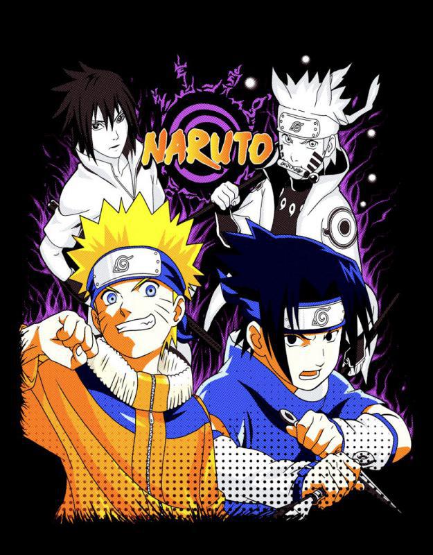 Naruto mintás póló 12