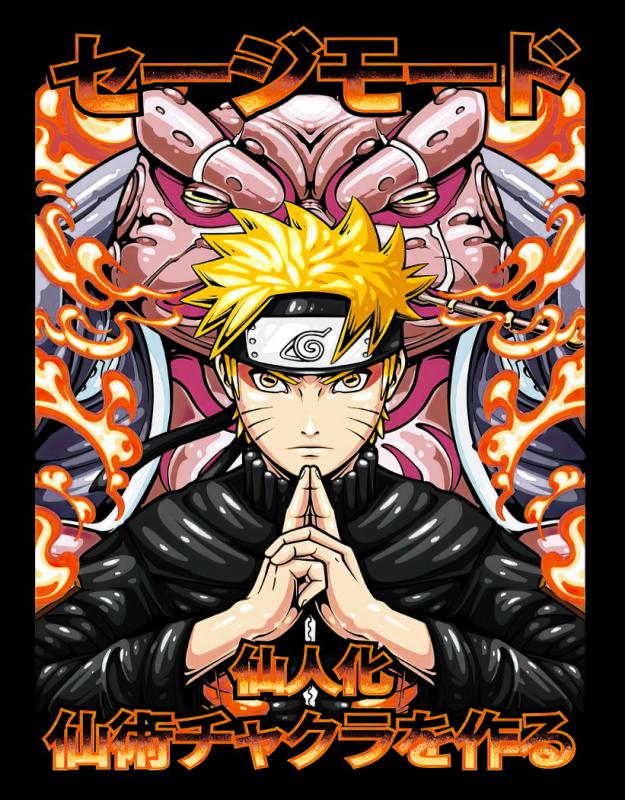 Naruto mintás póló 13