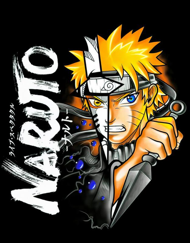 Naruto mintás póló 2