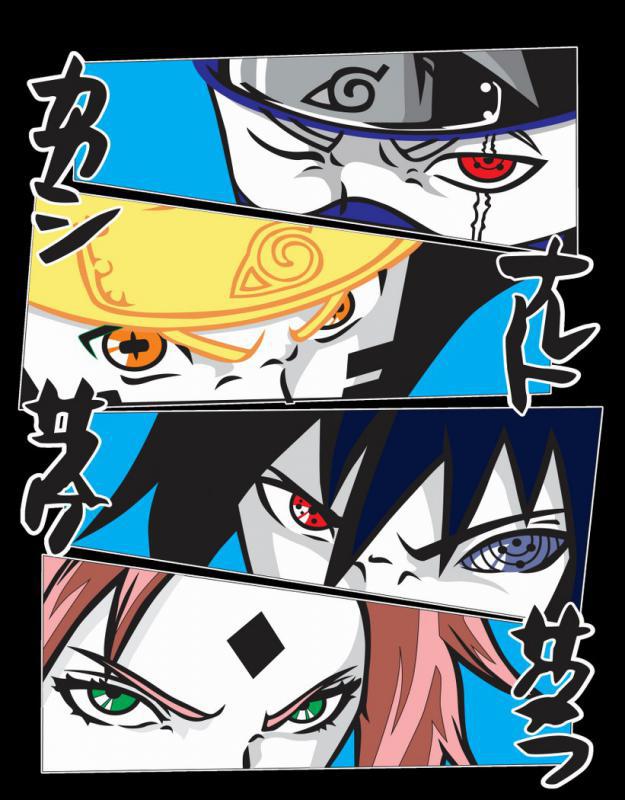 Naruto mintás póló 7
