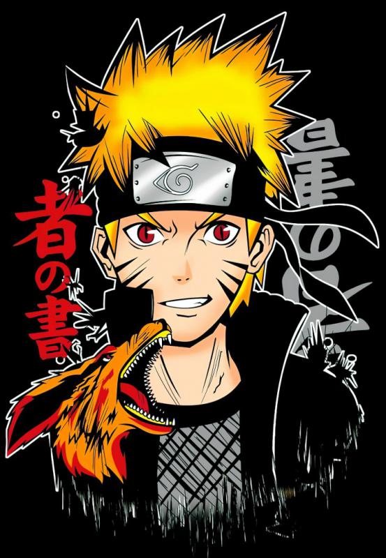 Naruto mintás póló 9