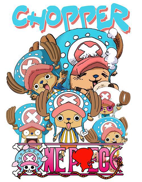 One Piece - Chopper mintás póló
