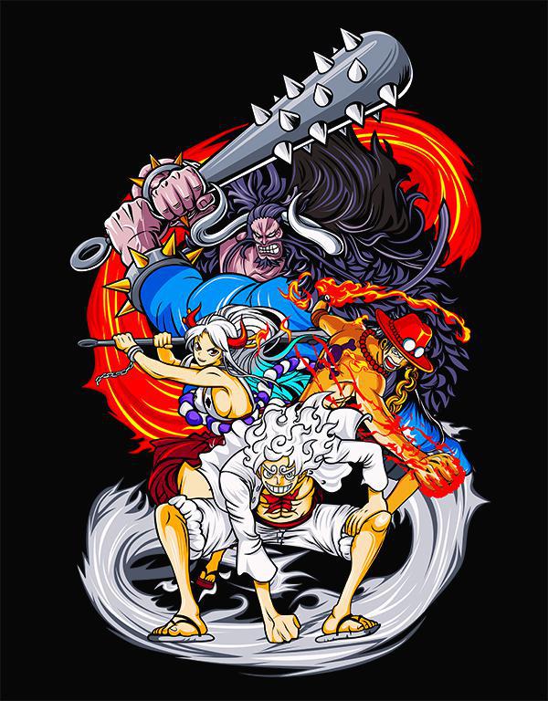 One Piece mintás póló 11