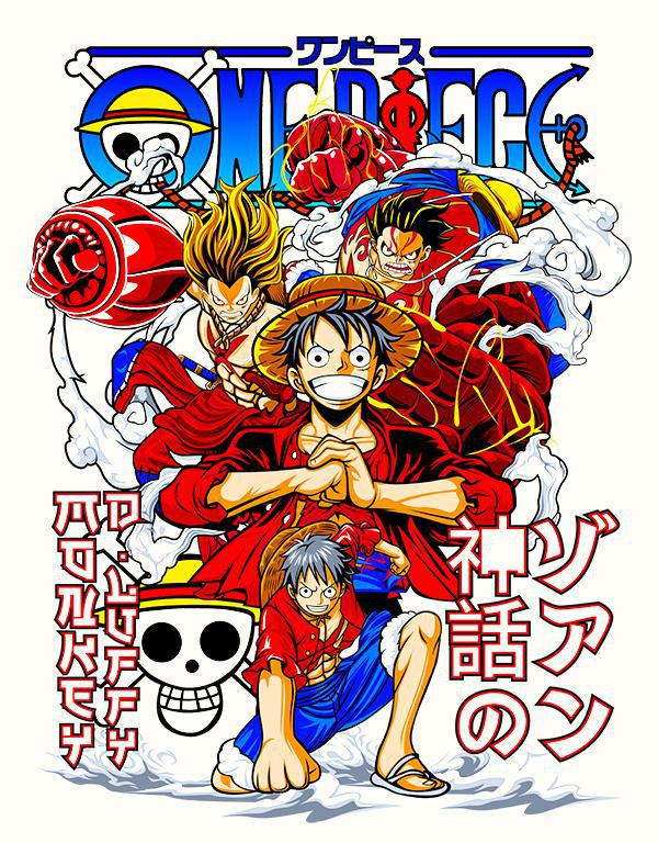 One Piece mintás póló 14