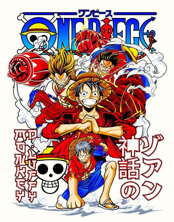 One Piece mintás póló 17