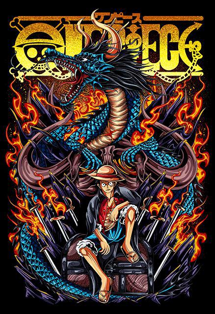 One Piece mintás póló 2