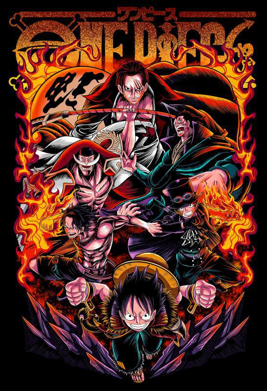One Piece mintás póló 7