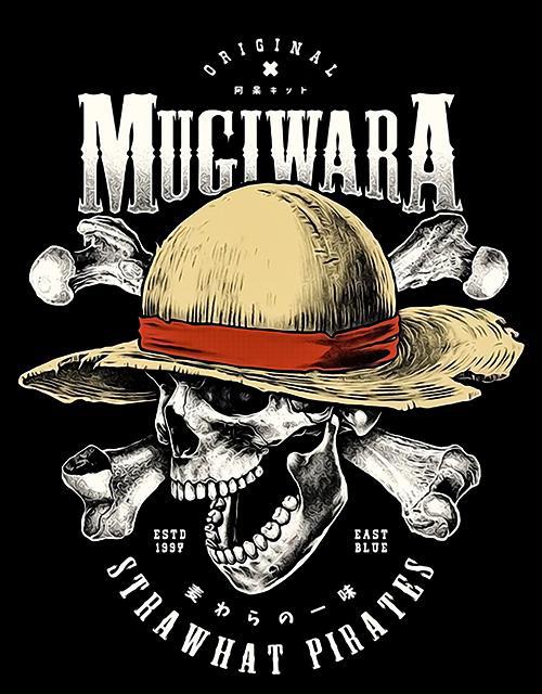One Piece - Mugiwara mintás póló