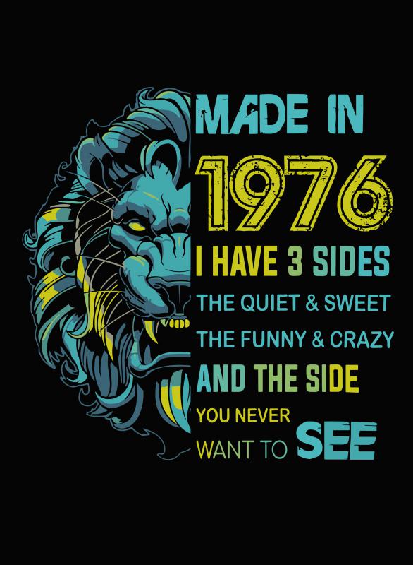 Oroszlán fejes - szülinapi mintás póló