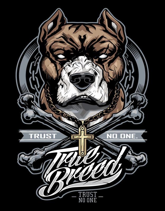 Pitbull mintás póló