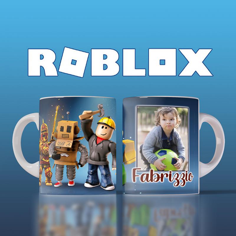 Roblox mintás bögre fényképpel és névvel