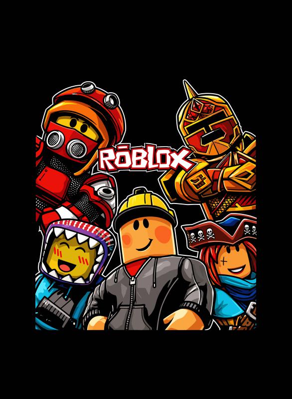 Roblox mintás póló 7