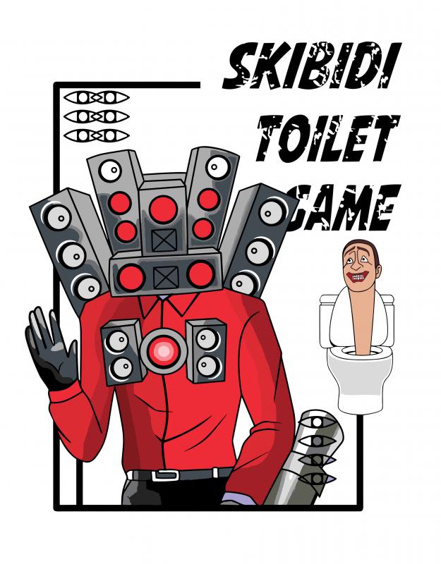 Skibidi Toilet mintás póló 4