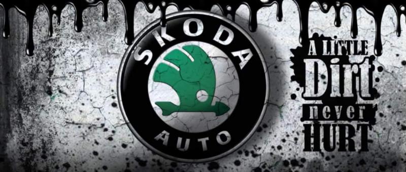 Skoda mintás bögre