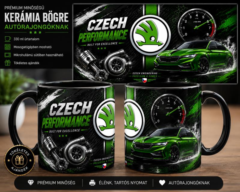 Skoda mintás bögre 4