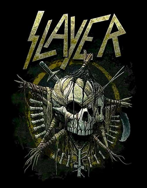 Slayer mintás póló