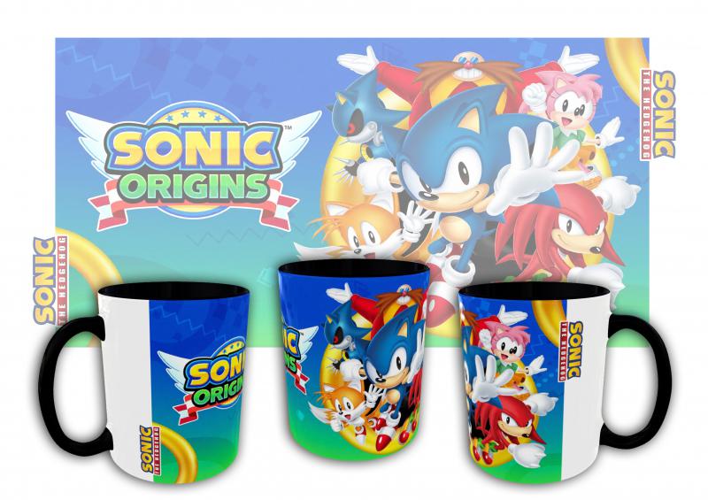 Sonic mintás bögre 2