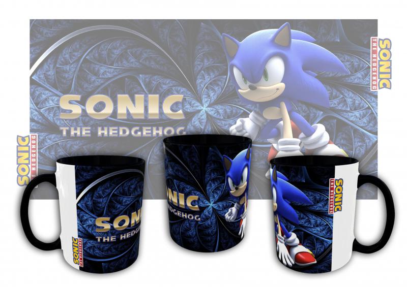 Sonic mintás bögre 3