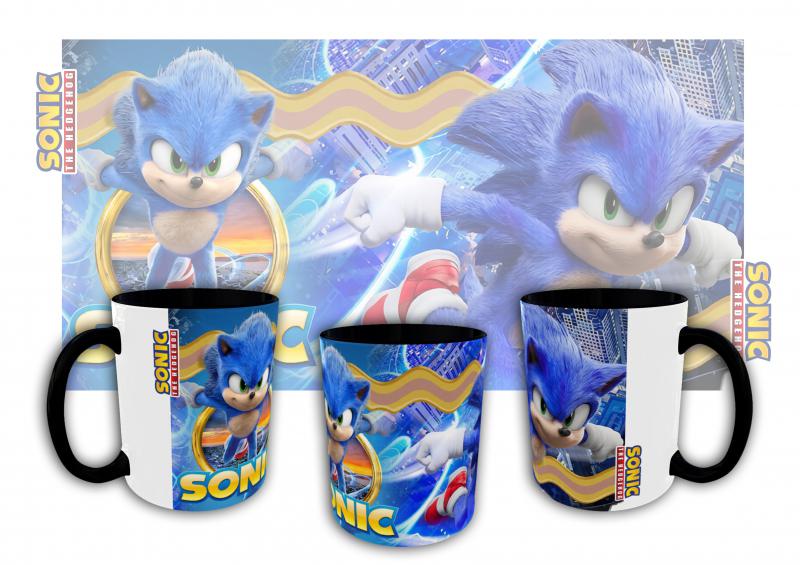 Sonic mintás bögre 4