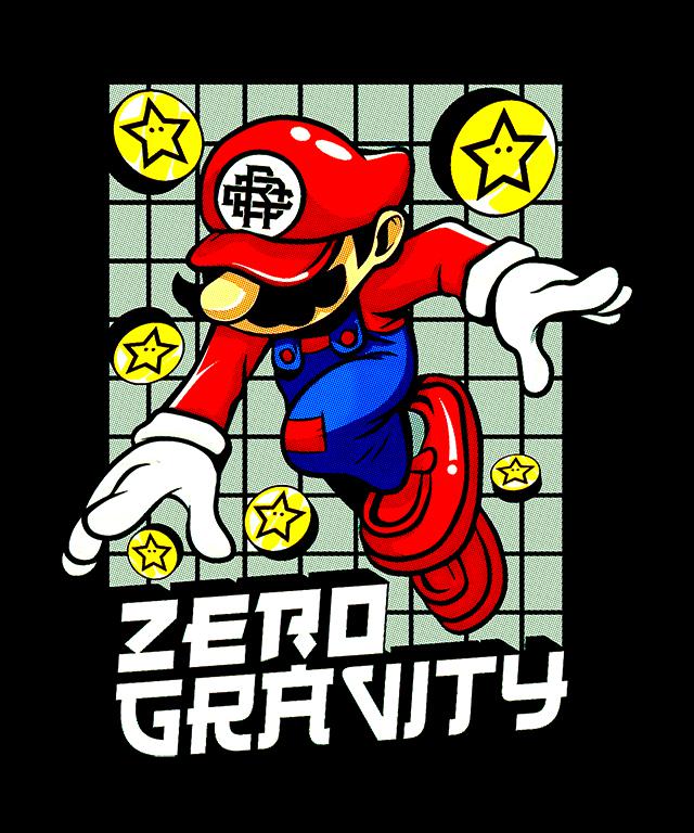 Super Mario - Zero Gravity mintás póló