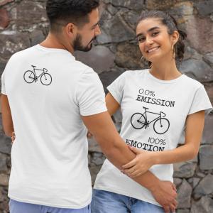 0% Emission - Bringás mintás, kerékpáros póló