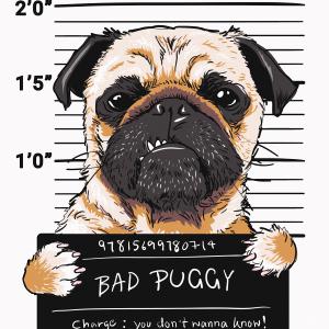 Bad Puggy - Bulldog mintás póló