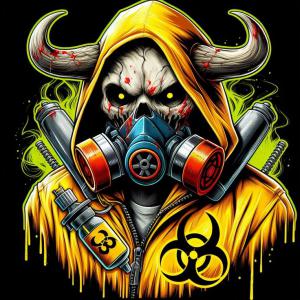 Biohazard - mintás póló