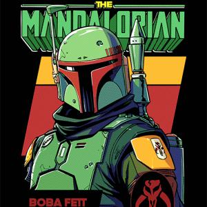 Boba Fet mintás Mandalorian póló