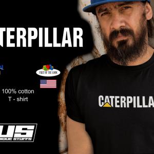 Caterpillar feliratos póló