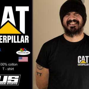 Caterpillar logós póló